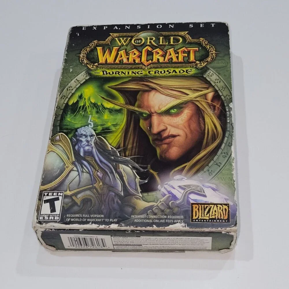 READ World of Warcraft Game CD ROMS 2004 Burning Crusade Expansion Set Lot READ